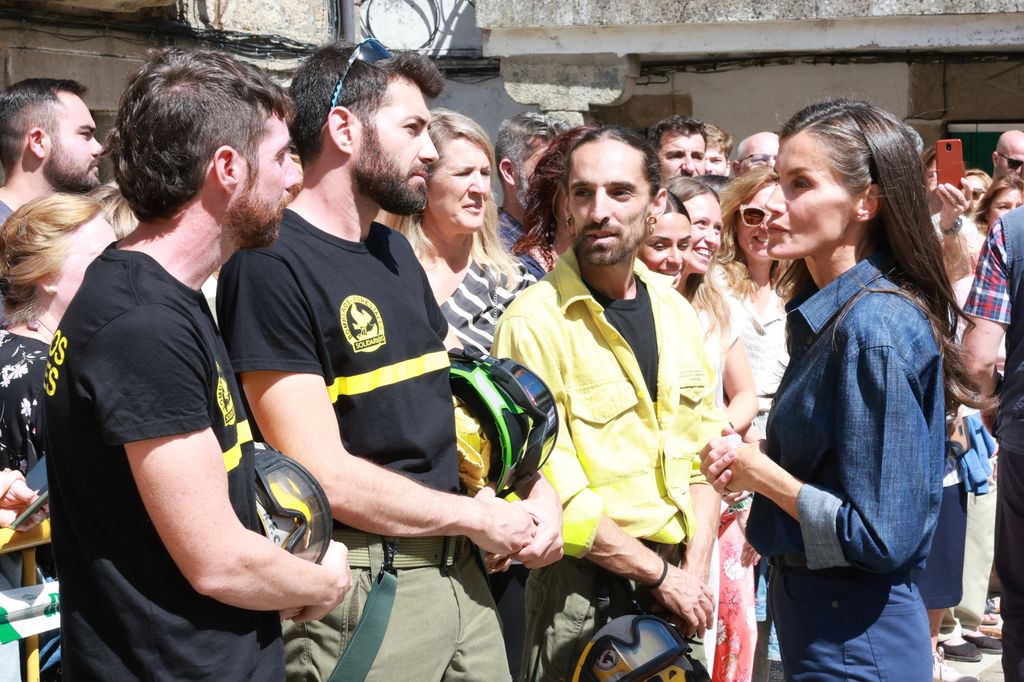 La reina Letizia en Extramadura tras los incendios del verano de 2025
