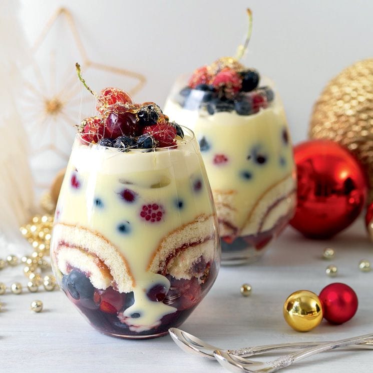 triffle vainilla stock