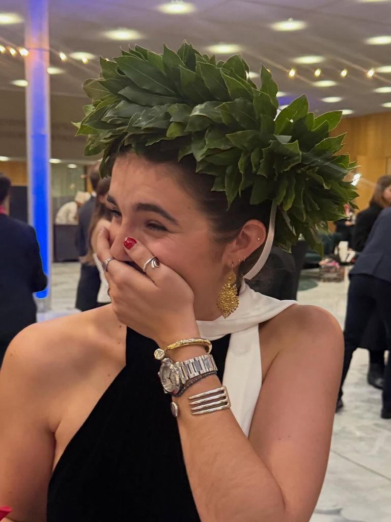 Cloe, durante la ceremonia