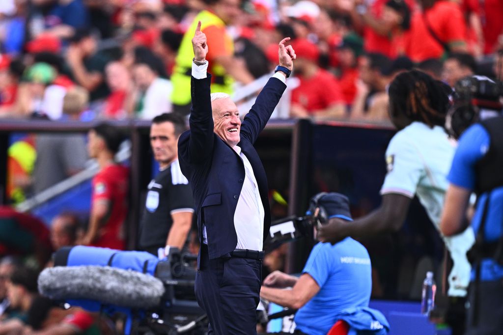 Deschamps, en el Francia vs Marruecos del Mundial 2026