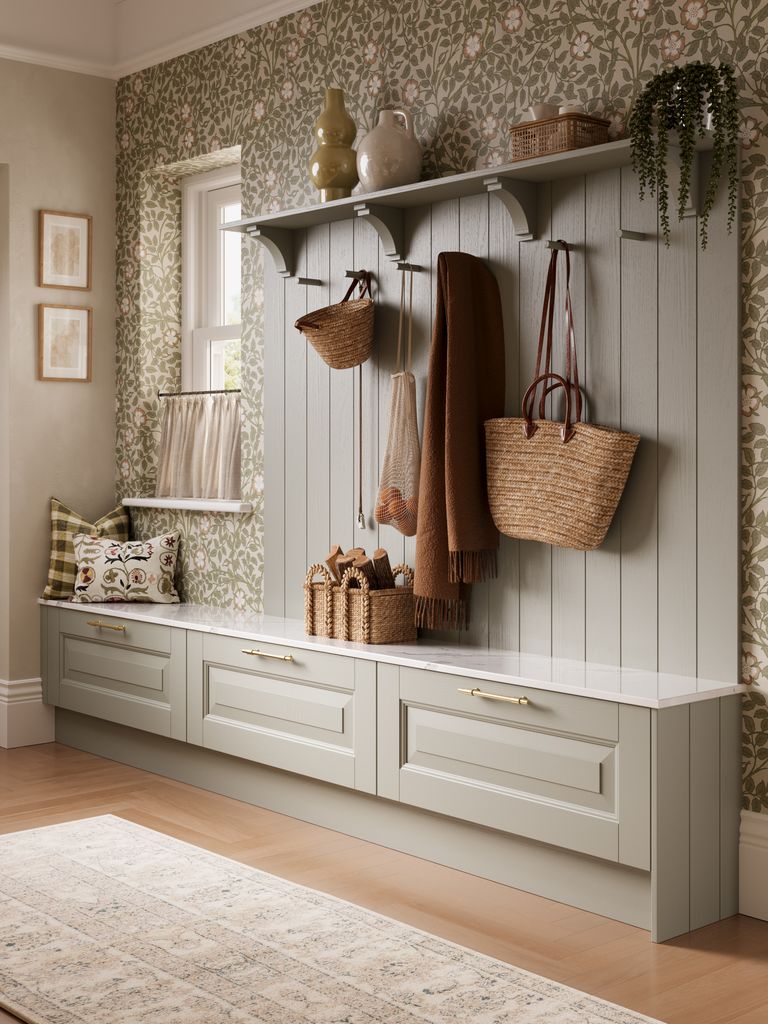 Composición de muebles para el recibidor