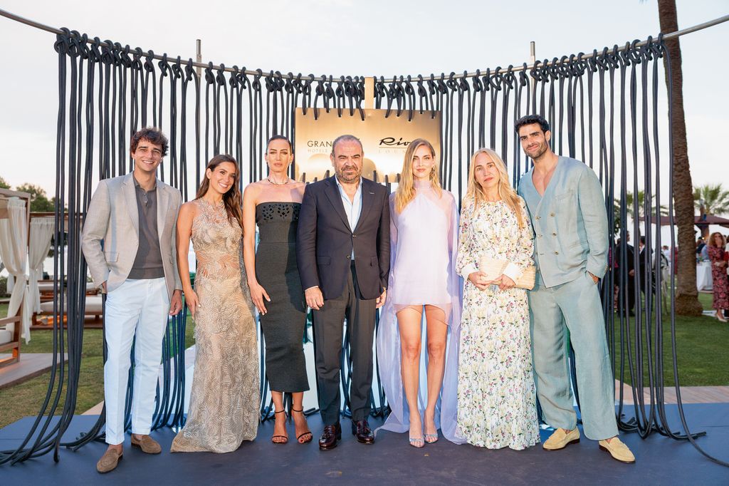 De izquierda a derecha: Pepe Barroso, María Pombo, Nieves Álvarez, Gabriel Escarrer, CEO y presidente de Meliá Hotels International, Chiara, Belén Puerto, mujer de Gabriel Escarrer y Juan Betancourt