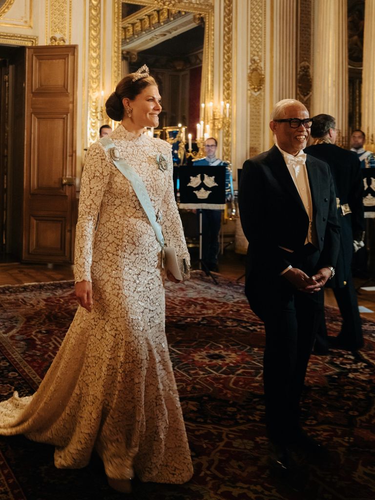 La princesa Victoria de Suecia se ha convertido en una de las figuras más destacadas de la noche