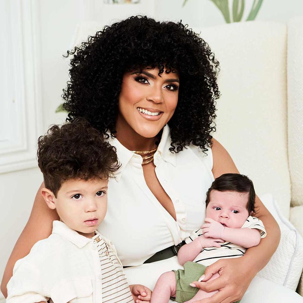 Francisca con Gennaro y Franco