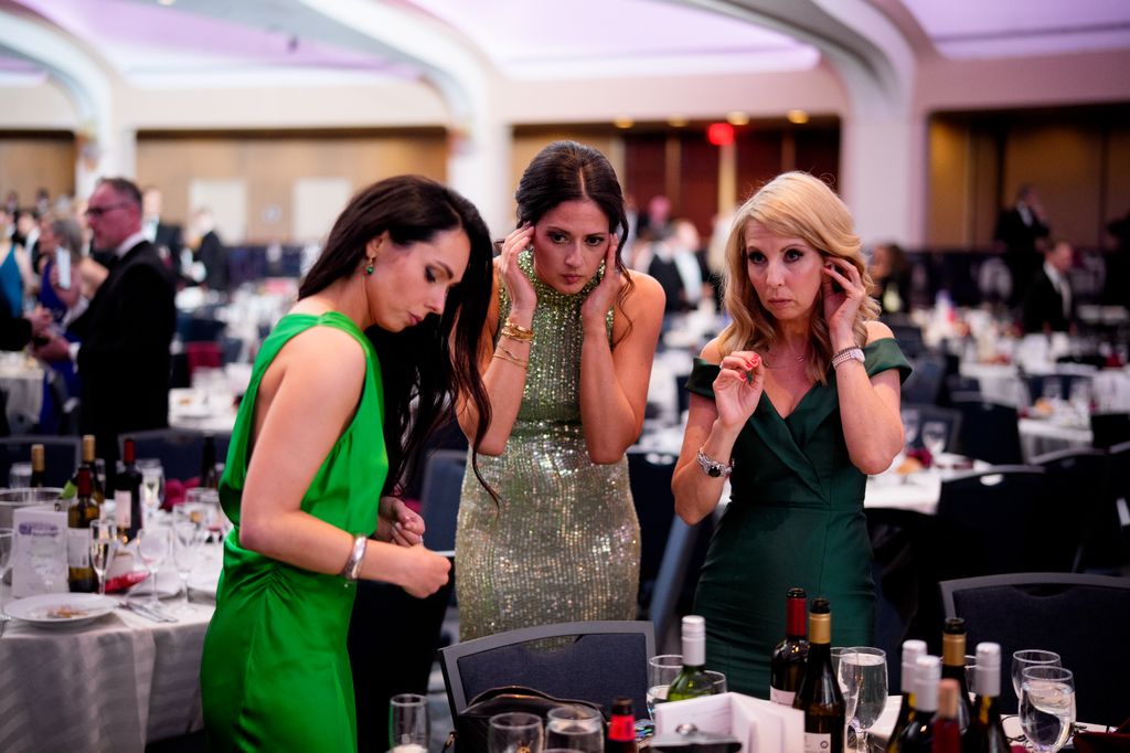 Algunas de las periodistas y presentadoras que estuvieron en la Cena de Corresponsales