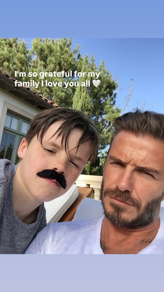 David Beckham con su hijo Romeo