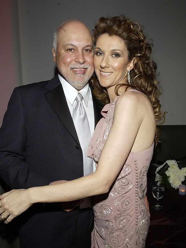 Celine Dion y su fallecido marido 