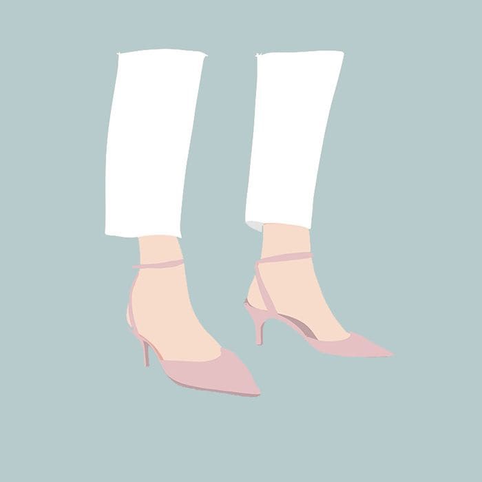 Kitten Heels de novia con tacón pequeño y pulsera al tobillo