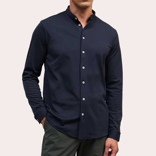 CAMISA CUELLO MAO sepiia