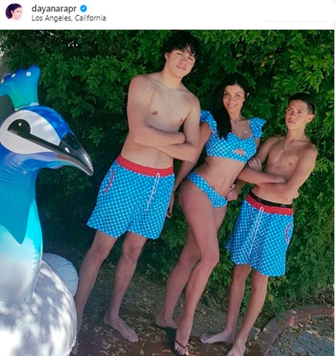 Dayanara Torres y sus hijos