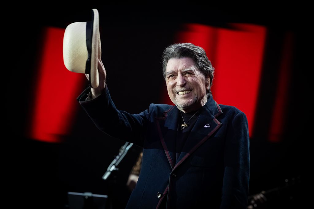 Joaquín Sabina, en uno de sus conciertos