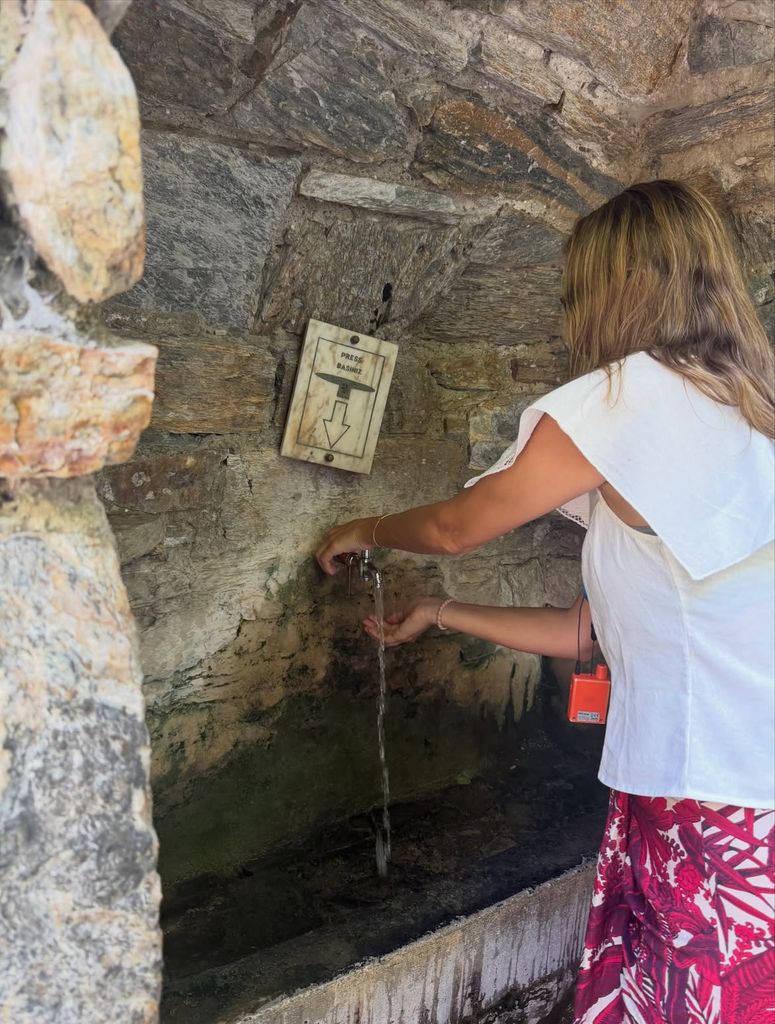 Alba Carrillo en la Casa de la Virgen María
