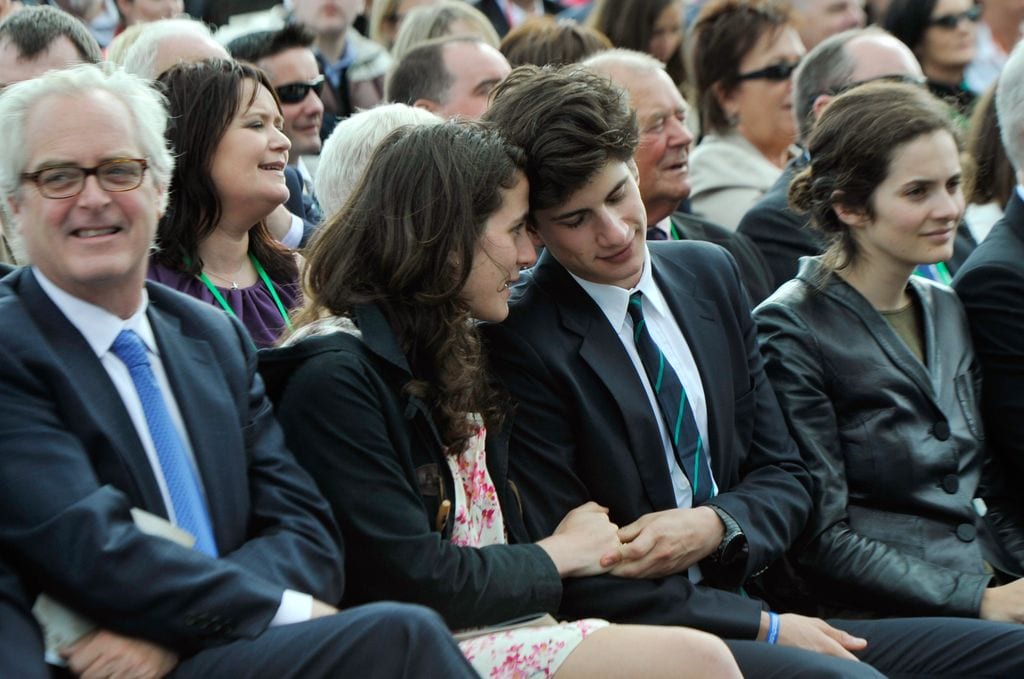 Tatiana Schlossberg y Jack Schlossberg en el 50 aniversario de la visita de John F Kennedy a Irlanda