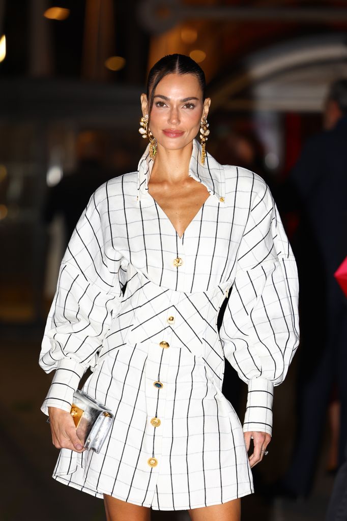 Marianne Fonseca en el desfile de moda femenina primavera/verano 2026 de Schiaparelli