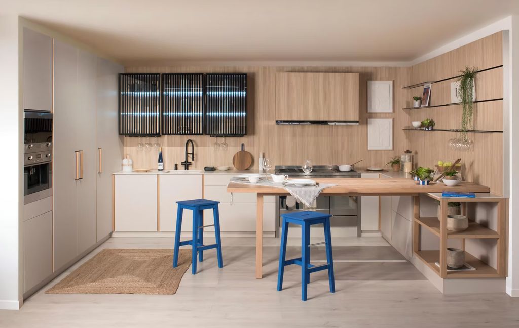 Cocina decorada en madera