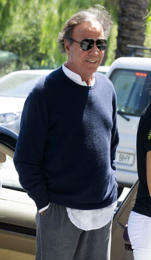 Julio Iglesias en una aparición pública en Marbella, España, en agosto de 2018.