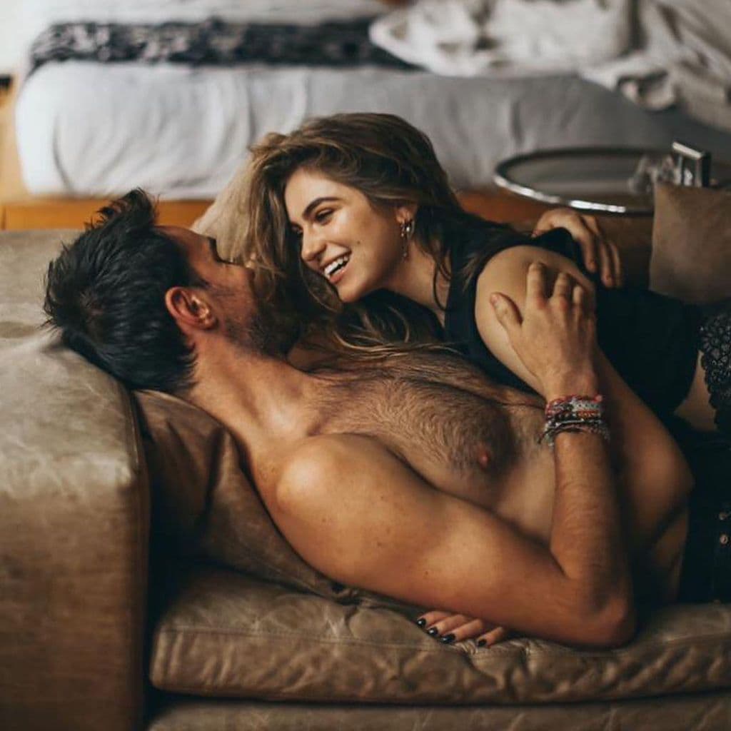 Sofía Castro y su novio