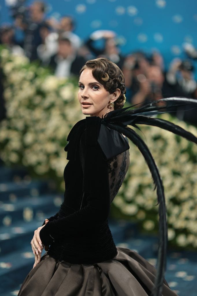 NEW YORK, NEW YORK - MAY 05: Lana Del Rey attends the 2025 Met Gala Celebrating "Superfine: Tailoring Black Style" at Metropolitan Museum of Art on May 05, 2025 in New York City. (Photo by Dimitrios Kambouris/Getty Images for The Met Museum/Vogue)
