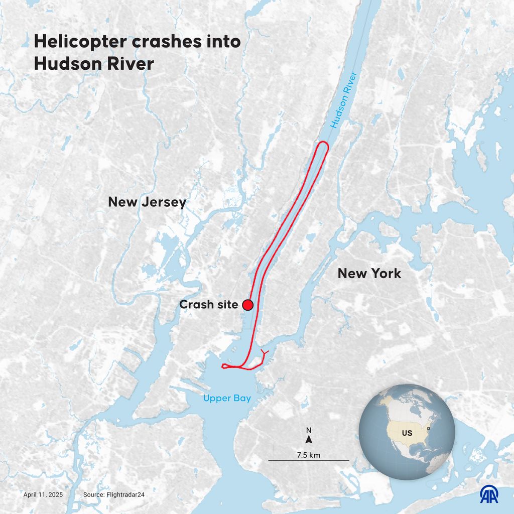 La escalofriante llamada de radio del piloto del helicóptero accidentado en Nueva York