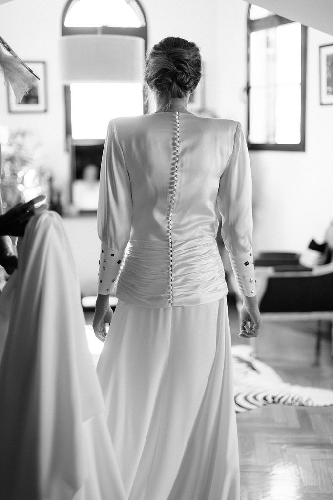 Carmen con vestido de Inés Martín Alcalde