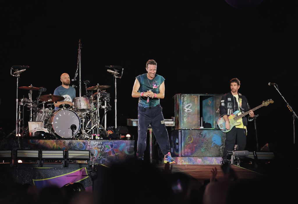 Chris Martin of Coldplay performs at Nissan Stadium on July 22, 2025 in Nashville, Tennessee.
