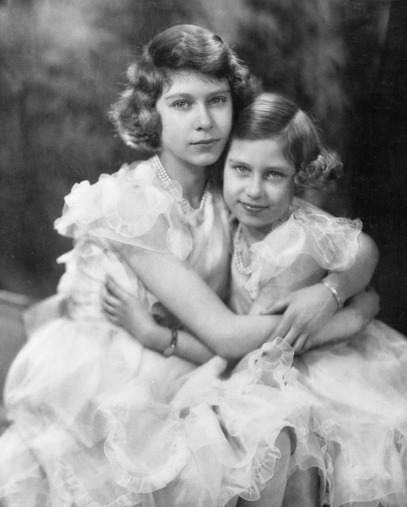 Las princesas Isabel y Margarita cuando eran niñas