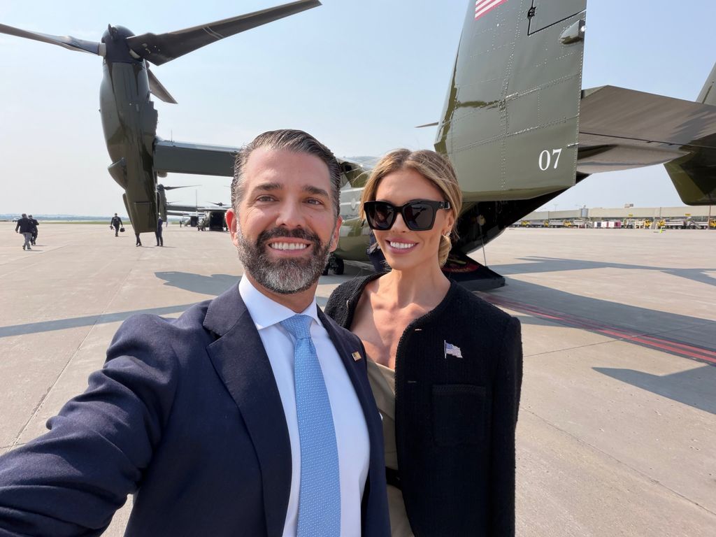 Bettina y Donald Trump Jr.