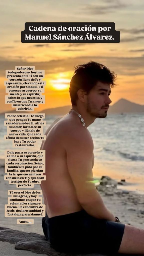 El actor Emmanuel Palomares compartió esta oración por la salud de Manuel Masalva