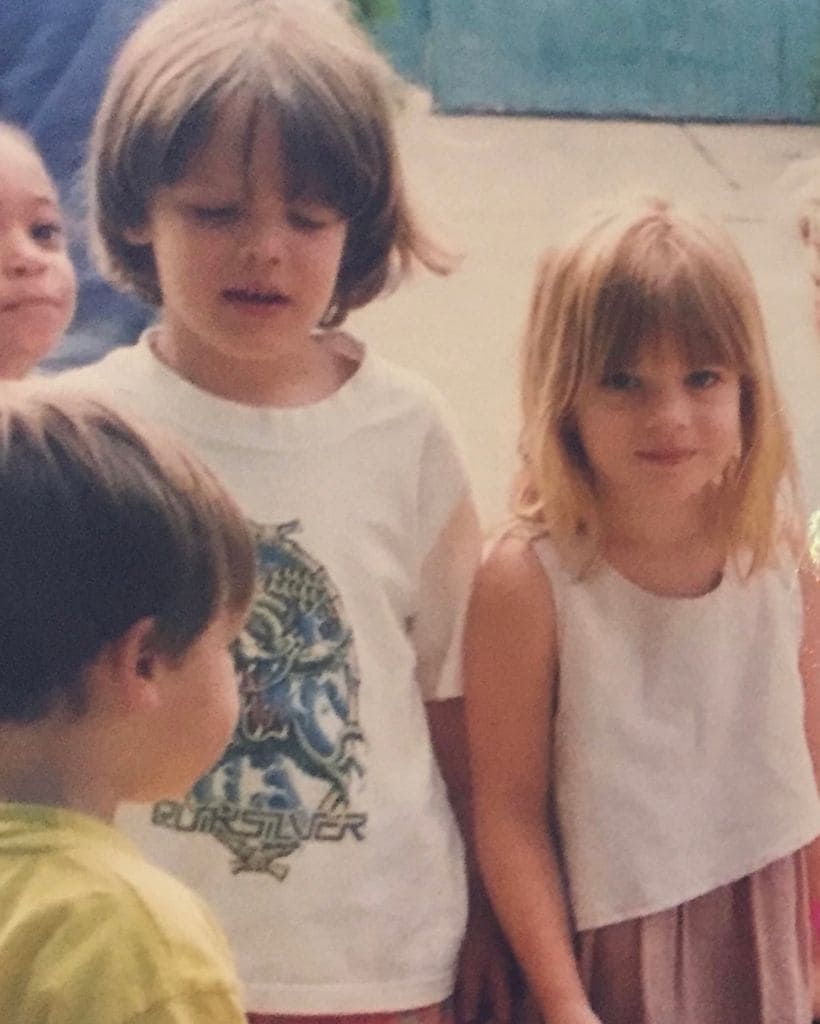 Alex y Stella se conocieron de niños en el colegio.