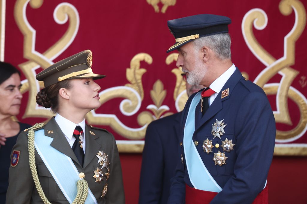El rey Felipe VI y la princesa Leonor, en el Día de la Fiesta Nacional de 2026