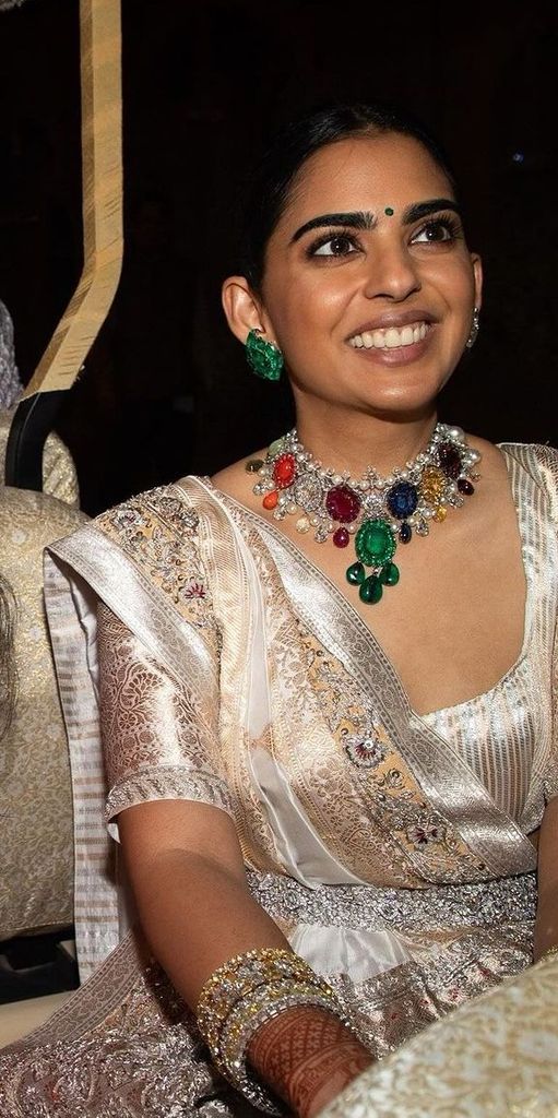 Isha Ambani en la boda de su hermano Anant Ambani 