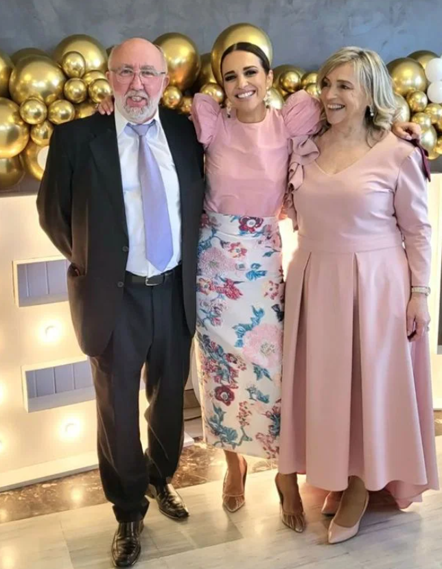 Paula en el emocionante aniversario de sus padres