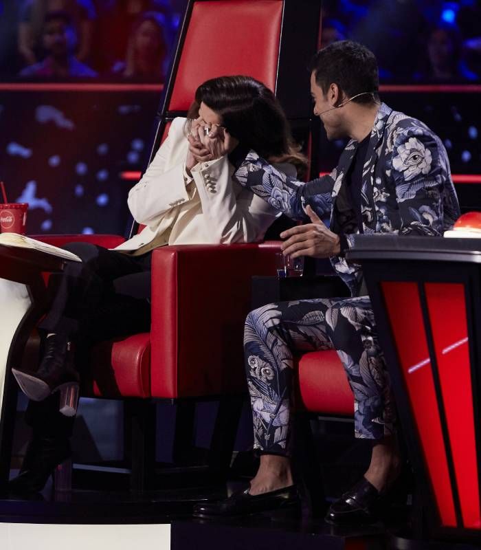 Laura Pausini, en el plató de 'La Voz'