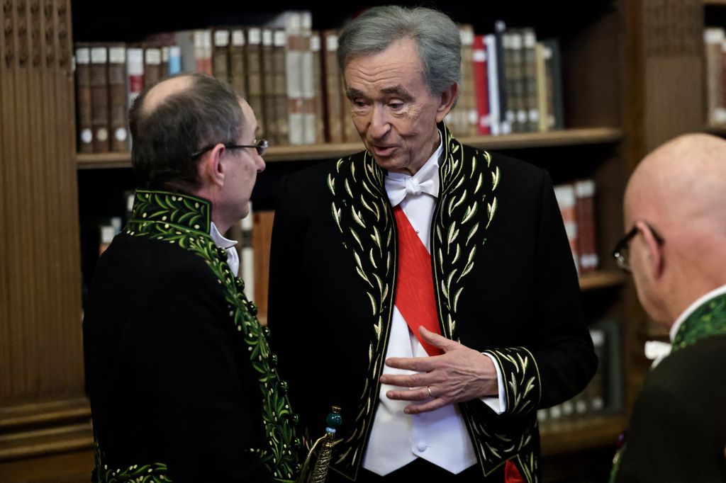 El CEO de LVMH Bernard Arnault en París, 2026.