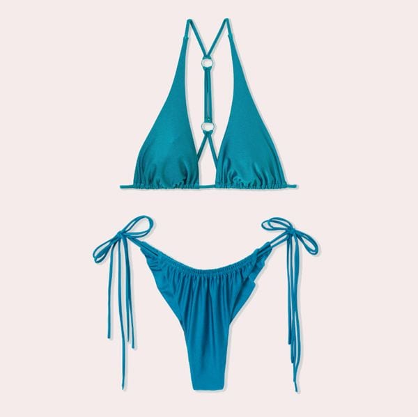 Bikini triangular azul ETAM