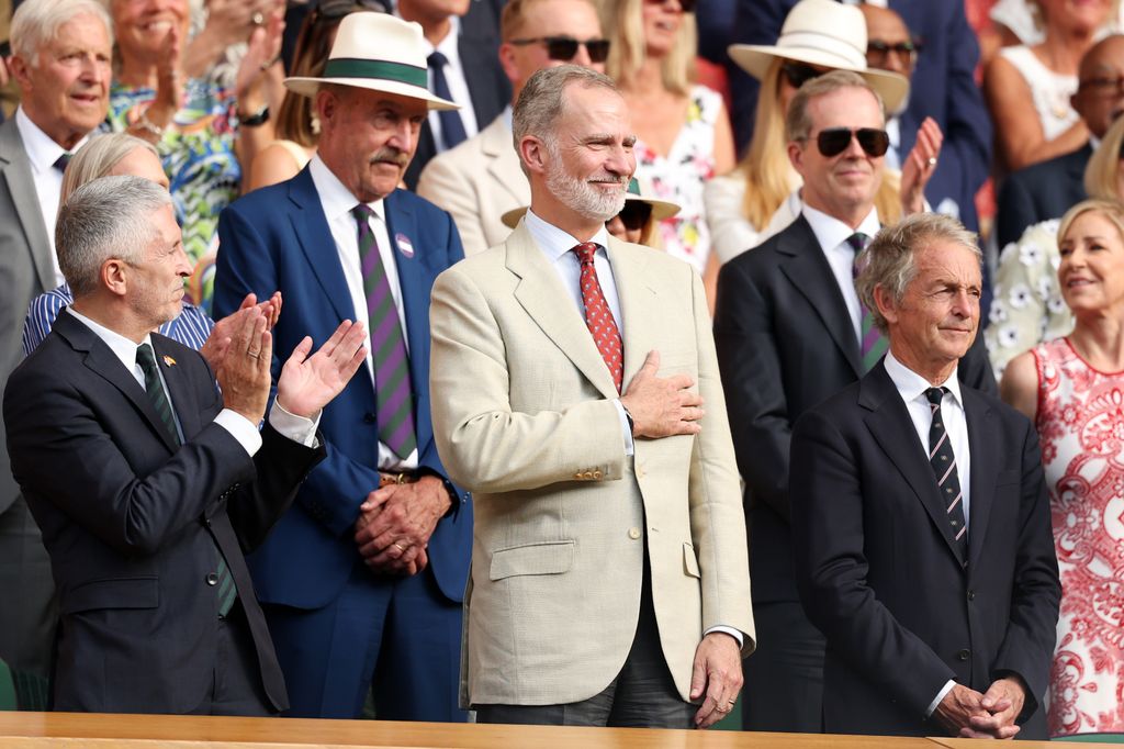 El rey Felipe, en Wimbledon