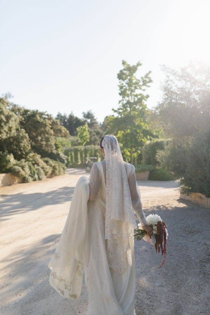 Mantilla antigua para novias