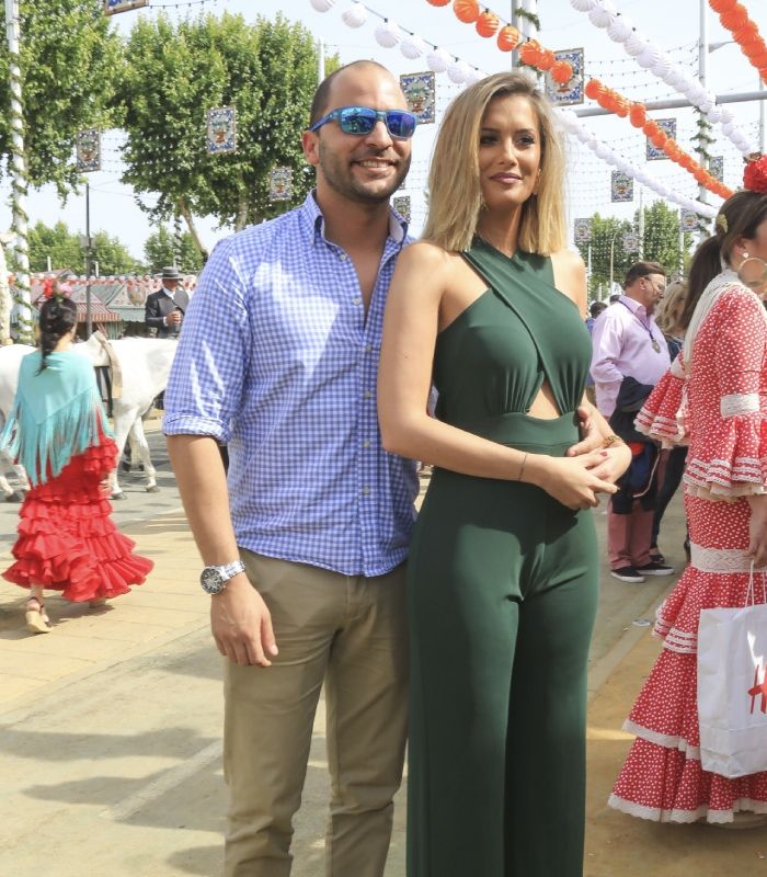 Candela y Antonio Tejado en la Feria