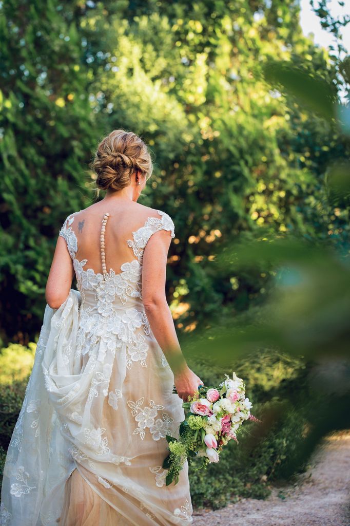 Vestido de novia de Rocío Carrasco en su boda con Fidel Albiac