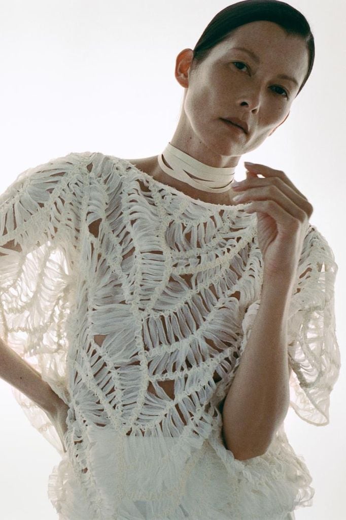 Blusa de novia de Zara para los preparativos