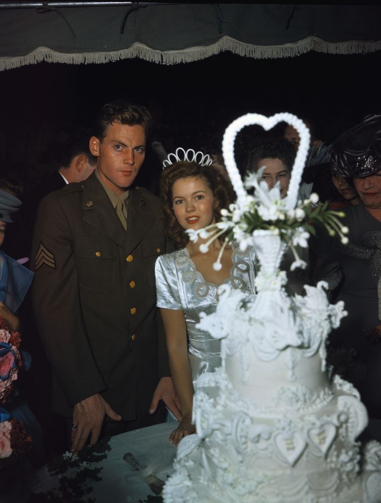 Tartas de boda de actrices de Hollywood Shirley Temple