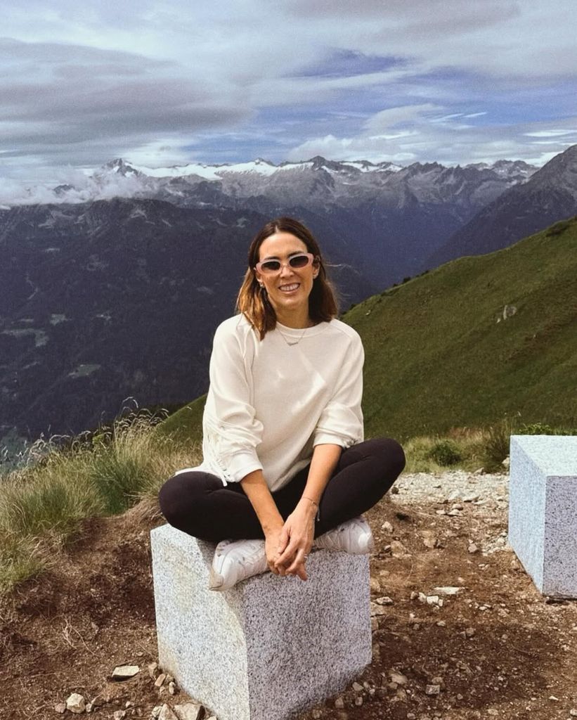 La conductora usó sus redes sociales para compartir las fotos más especiales desde las montañas.
