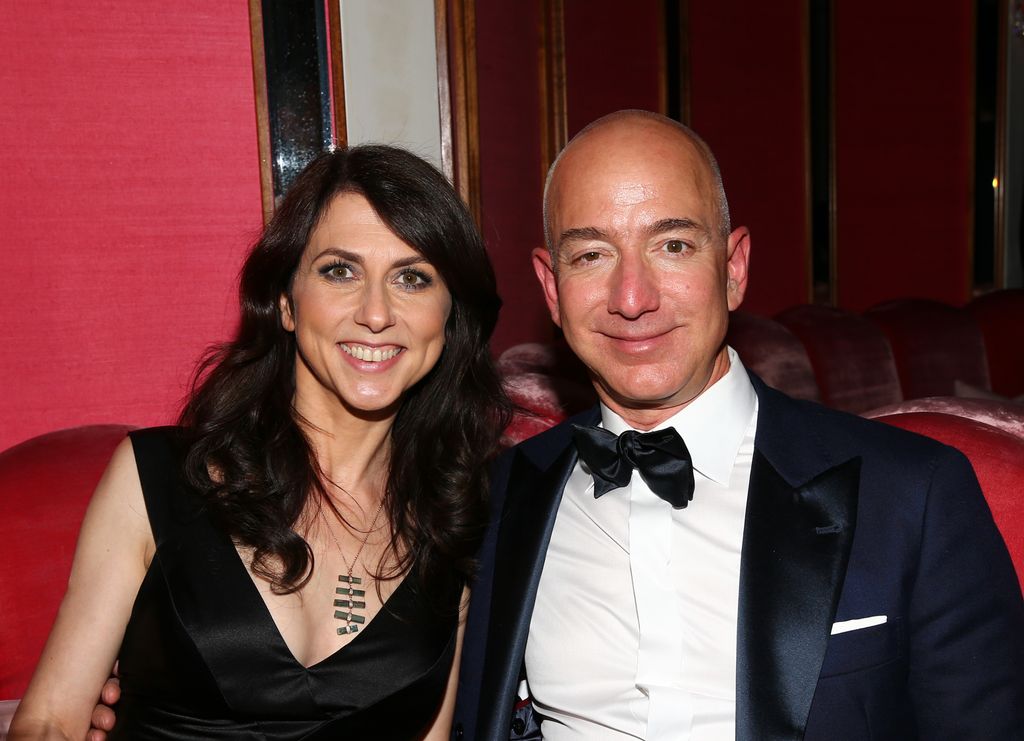 MacKenzie Bezos y Jeff Bezos cuando estaban casados