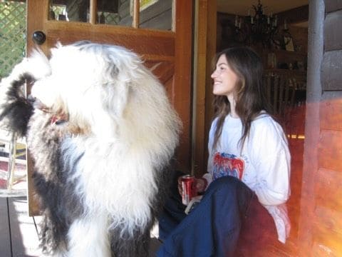 Stefi Roitman también disfruta de la tranquilidad de este lugar 