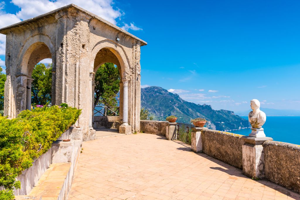 Terraza del Infinito, Ravello, Costa Amalfitana, Italia