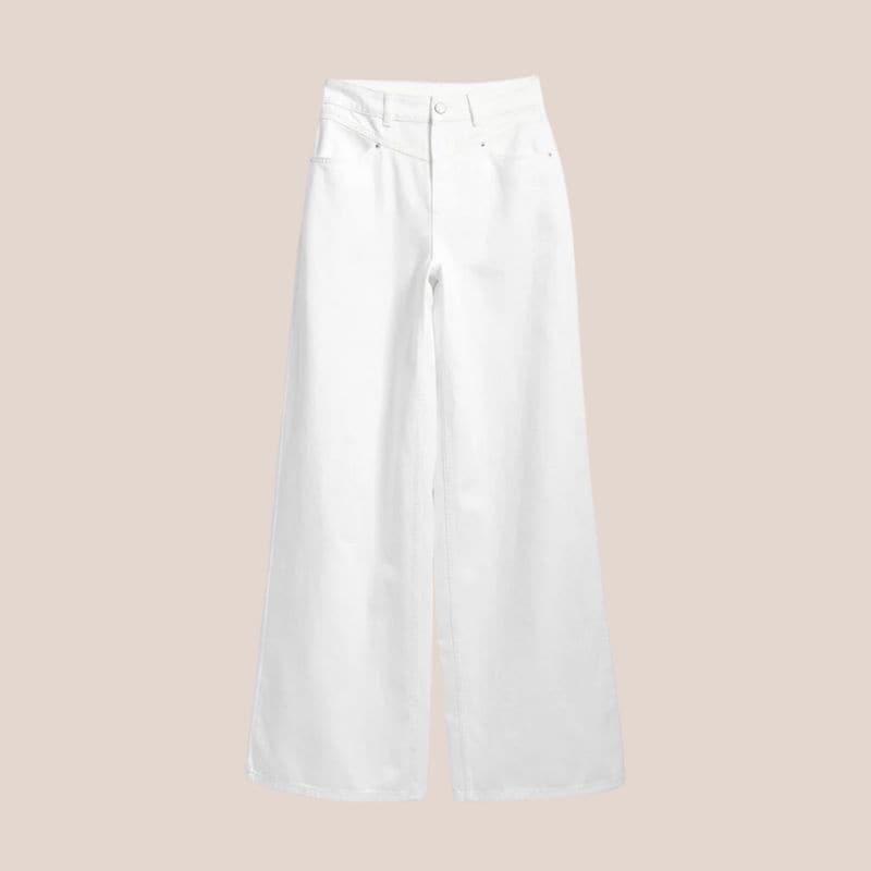 vaqueros blancos wide leg