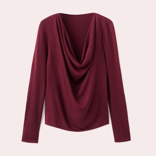 Jersey cuello drapeado