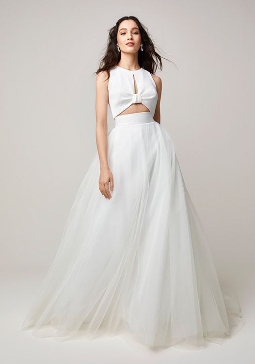 Vestido de novia para enseñar abdominales