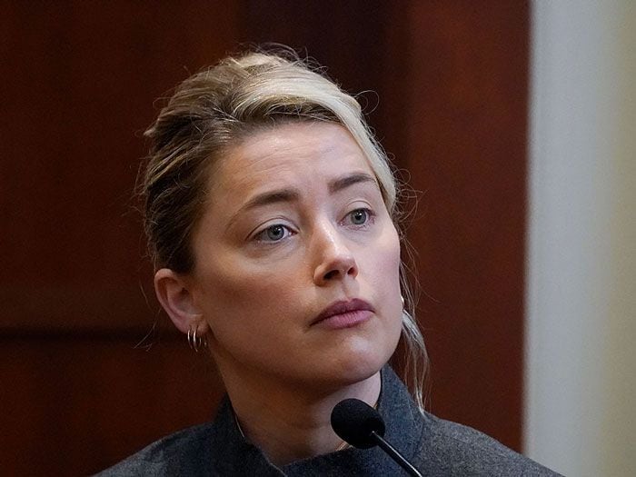 Imagen de Amber Heard en el juicio contra Johnny Depp