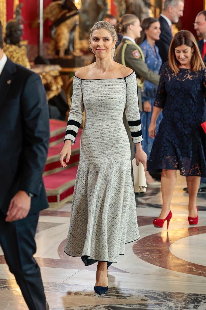 Manuela Villena, en las celebraciones por el Día de la Hispanidad en 2023.